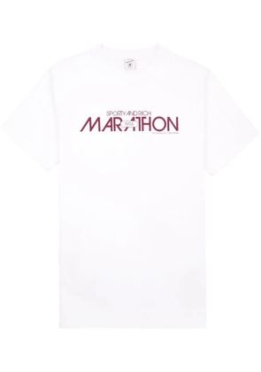 Sporty & Rich Marathon cotton T-shirt - White