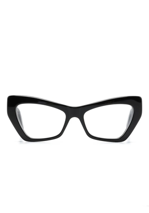 Balenciaga Eyewear logo-lettering cat-eye glasses - Black