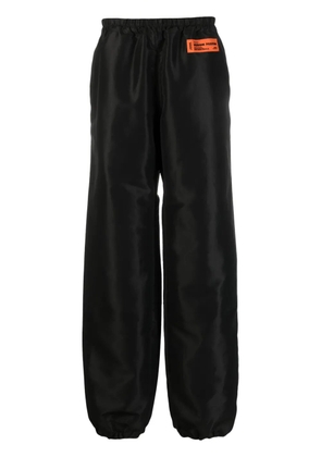 Heron Preston logo-patch wide-leg trousers - Black