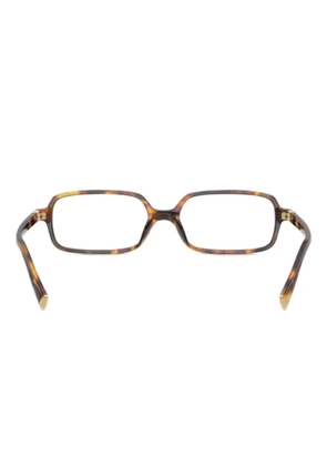 Miu Miu Eyewear rectangle-frame glasses - Brown
