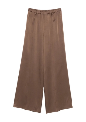 Antonelli elasticated-waist satin trousers - Brown