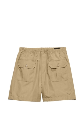 Prada elasticated-waist cargo shorts - Neutrals