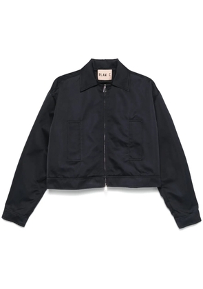 Plan C satin duchess jacket - Blue