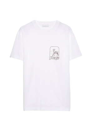 Prada printed cotton T-shirt - White