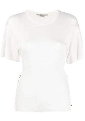 Stella McCartney chain-link detail short-sleeve T-shirt - White