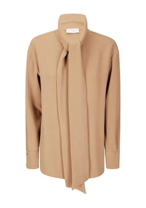 Alberto Biani tie-neck shirt - Neutrals