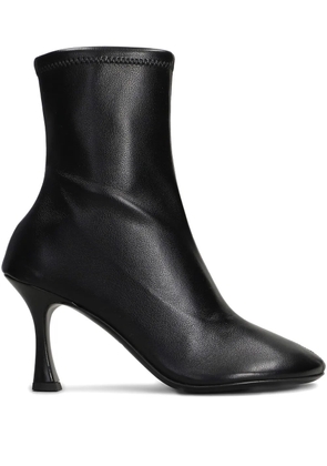 3juin stretch-leather heeled boots - Black