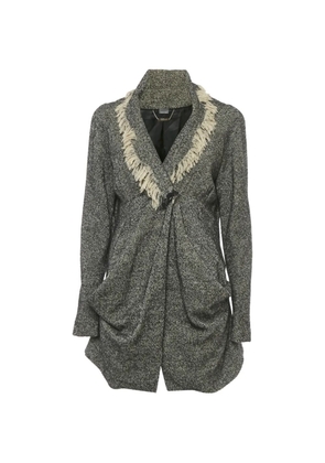 Alexander McQueen Pre-Owned Tweed raw-edge top - Grey