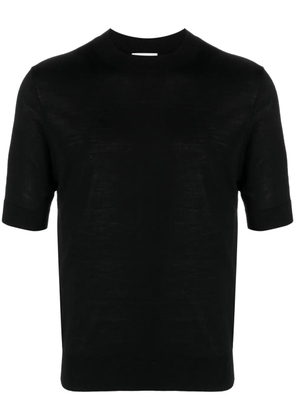 Ballantyne fine-knit wool T-shirt - Black