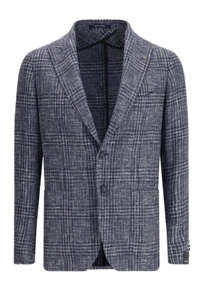Tagliatore plaid button jacket - Blue