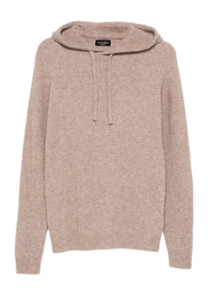 Roberto Collina drawstring hoodie - Neutrals