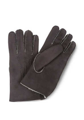 Eleventy suede gloves - Brown