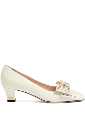 Valentino Garavani 45mm Bowow pumps - White