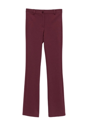 Patrizia Pepe button-fastening straight trousers - Purple
