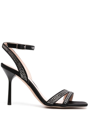 LIU JO 90mm leather embellished sandals - Black
