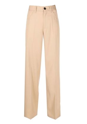 Jil Sander straight-leg wool trousers - Brown