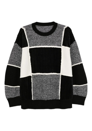 CROQUIS patchwork jumper - Black