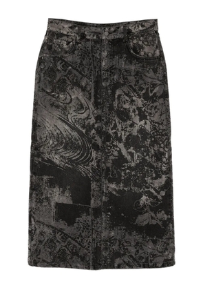 JNBY printed midi skirt - Black