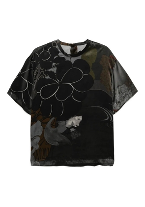 JNBY short-sleeves silk top - Black