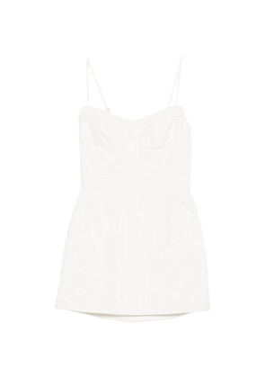 ZIMMERMANN strap structured dress - White