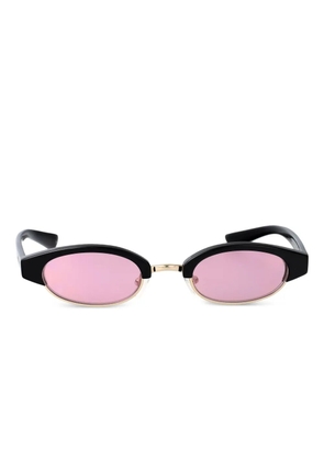 Alexander McQueen Eyewear AM0534S oval-frame sunglasses - Black