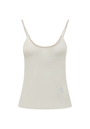 Stella McCartney pearl embroidery top - Neutrals