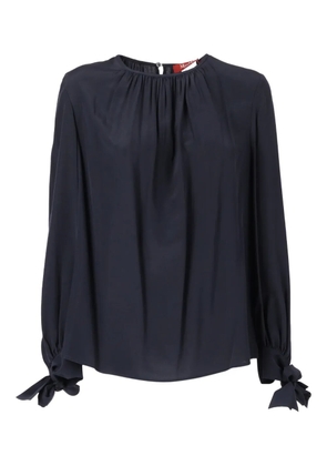 Max Mara Edotto tie-detail top - Blue