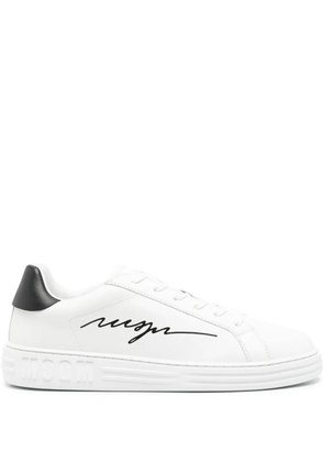 MSGM Iconic leather sneakers - White