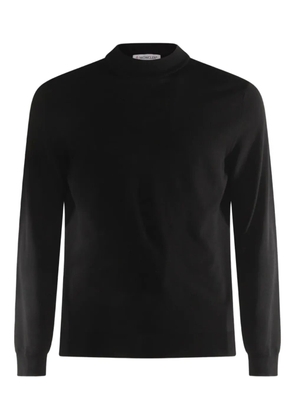 Zanone mock-neck long-sleeve sweater - Black
