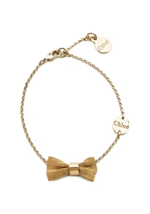 Chloé Pre-Owned bow bracelet - Gold