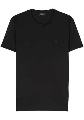 DONDUP logo-rubberised cotton T-shirt - Black