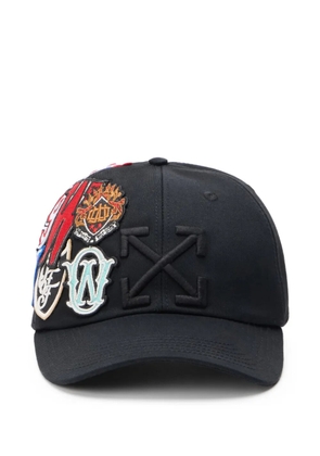Off-White patch arrow baseball cap - Black