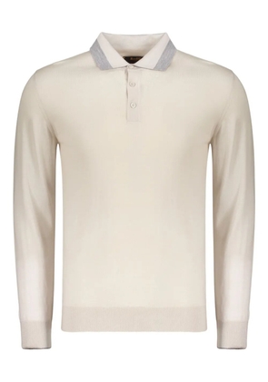 Moorer polo-collar sweater - Neutrals