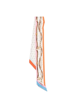 PINKO Pogo belt print scarf - Neutrals
