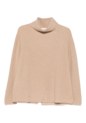 Bruno Manetti roll-neck ribbed sweater - Neutrals