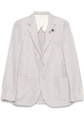 Lardini brooch-detail blazer - Neutrals
