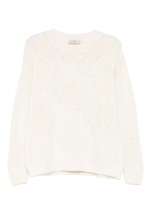 Bruno Manetti open-work sweater - White