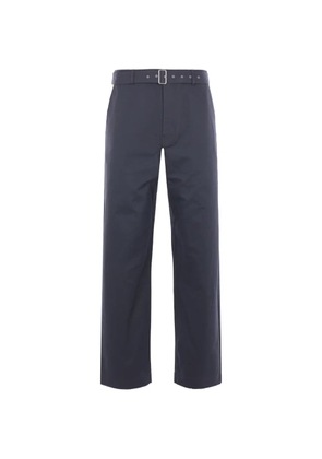 Maison Kitsuné belt-fastening trousers - Blue