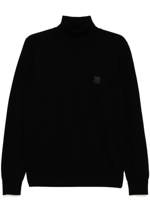 BOSS roll-neck jumper - Black
