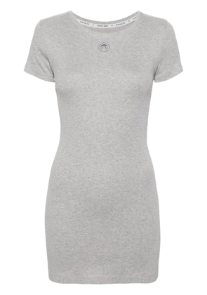 Marine Serre organic-cotton T-shirt dress - Grey