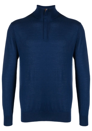 N.Peal The Regent half-zip sweater - Blue