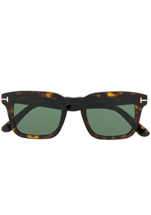 TOM FORD Eyewear tortoiseshell square-frame sunglasses - Brown