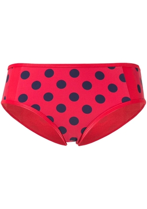 Duskii Cerise full brief bikini bottoms - Red
