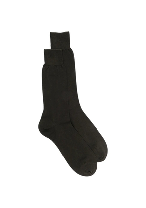 Zegna logo-print socks - 202 BROWN