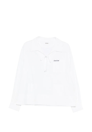 BODE maze long sleeve shirt - White