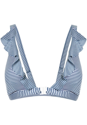 Duskii Spritz ruffled bikini top - Multicolour