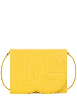 Dolce & Gabbana DG Logo leather cross body bag - Yellow