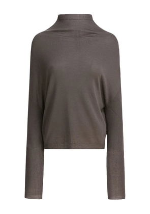 Rick Owens ribbed high-neck sweater - Brown