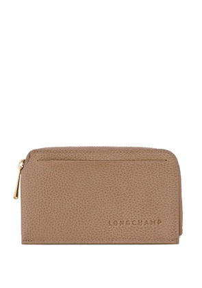 Longchamp Le Foulonné zip-fastening cardholder - Brown