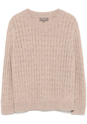 N.Peal Moving Rib sweater - Brown